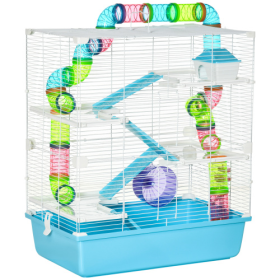 Oversized 23 Hamster Cage With Tube And Tunnel, Portable Carrying Handle