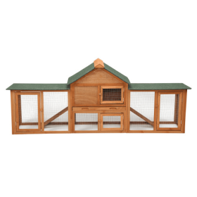 Large Wooden Rabbit Cage Indoor And Outdoor Rabbit Cage With Pallets And Small Animal Slides