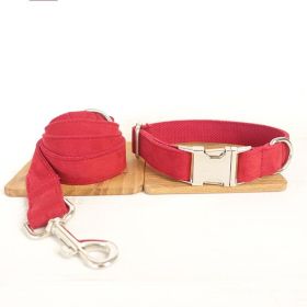 Pet Traction Collar Dog Collar (Option: Red Aset-M)