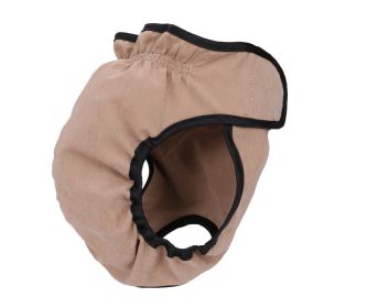 Pet Life Pooper-Dooper Protective, Reusable, And Washable Training Dog Diaper Cover-Up (Color: Khaki, size: medium)