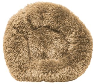 Pet Life 'Nestler' High-Grade Plush and Soft Rounded Dog Bed (Color: Khaki, size: large)