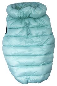 Pet Life 'Pursuit' Quilted Ultra-Plush Thermal Dog Jacket (Color: Aqua, size: X-Large)