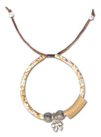 Touchcat Lucky Charms Designer Cable Necklace Cat Collar (Color: Yellow - Brown)