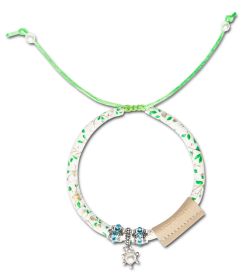 Touchcat Lucky Charms Designer Cable Necklace Cat Collar (Color: Green)